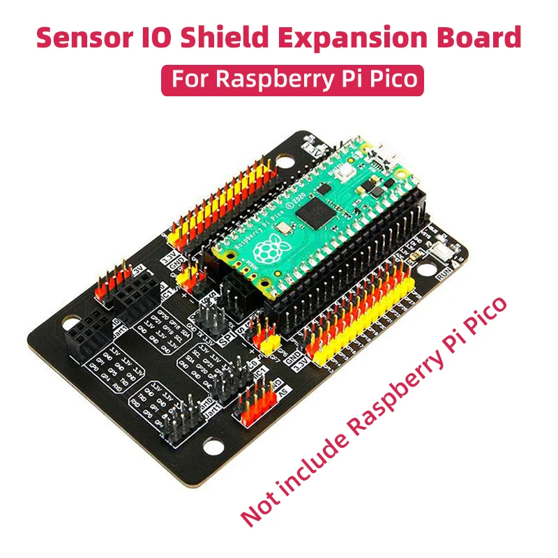 

Плата расширения Raspberry Pi Pico Sensor HAT IO Shield для одного чипа, модуль разработки микроконтроллера, Комплект «сделай сам» для электронных проектов
