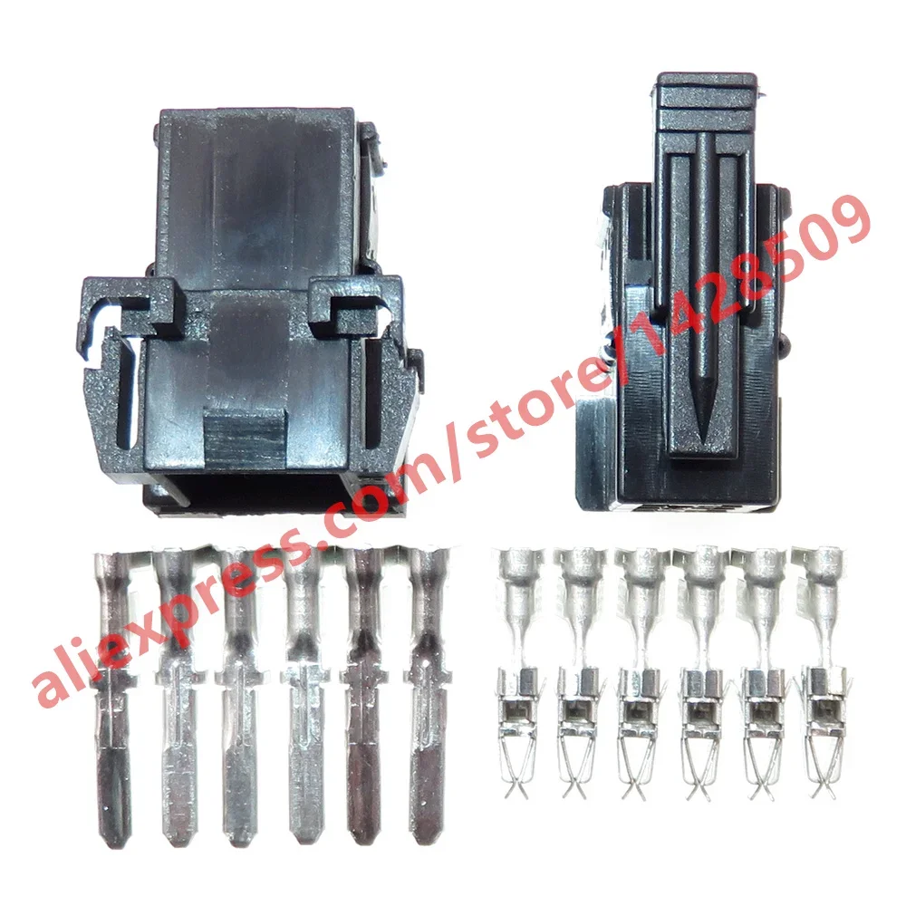 Description Picture 4 of item1Set 6 Pin 929505-2 929504-2 Car Wiring Socket 2.8 Series Auto Electric Wire Cable Plastic Housing Unsealed Connector