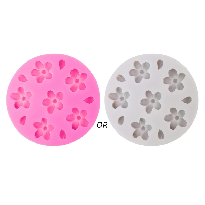 

Chocolate Moulds Cake Decorating Tools Cherry Flower Shaped for Baking Chocolate