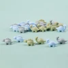 LOFCA 24Pcs food grade mini silicone dinosaur beads Cute cartoon Rodent BPA-Free Teething necklace Care DIY jewelry toys 4