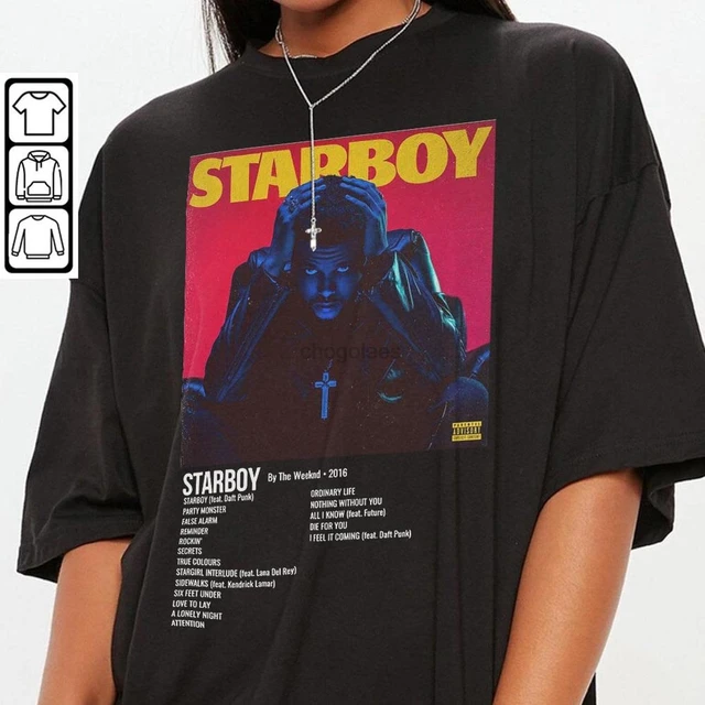 Minimalist Album Music Shirt The Weeknd Starboy Tour Album Album Music  Trend 2023 Hoodie Sweatshirts T-Shirt - AliExpress