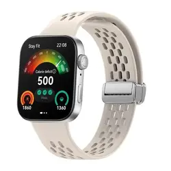 Sport Strap Soft Silicone Band with Magnetic Buckle for Fit 3 (SS)