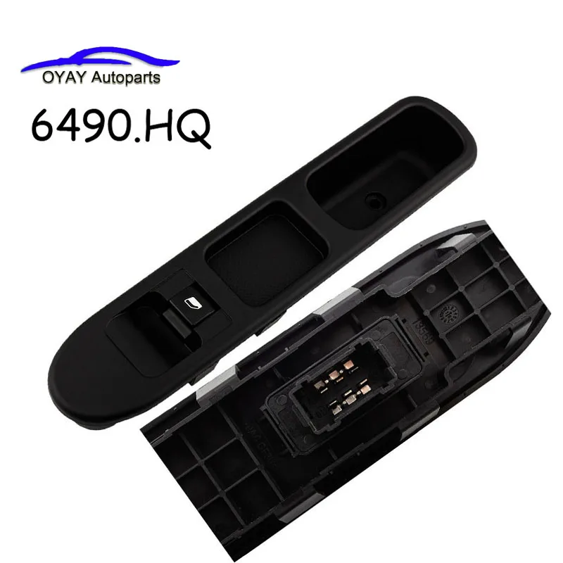 

6490.HQ 6 Pins Electric Window Switch With Frame For PEUGEOT 207 6490HQ 6554.HJ 6554HJ 6554.QL 6554QL 6554.ZL