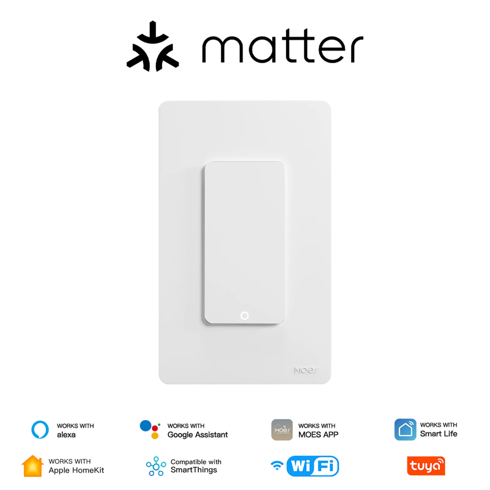 MOES WiFi Smart Light Switch with App Control and Neutral Wire