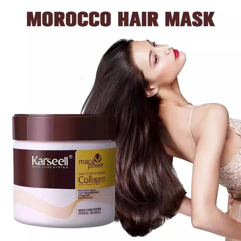 

Karseell Hair Mask Collagen Deep Repair Conditioning Maltreated Dry Frizz Hair Smoothing Curly Hair Treatment Care Product