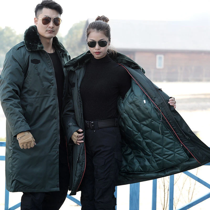 Long Men's Cold Jacket Winter Warm Parkas Heavy Warm Military Coat In Winter Waterproof Removable Liner Men's Jacket Long Coat