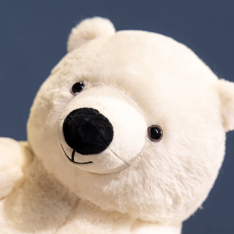 Kawaii Simulation Polar Bear Plush Toys Movie Stuffed Animals Cute Stuffed Animal Pillow Bear Dolls for Kids Baby Birthday Gift