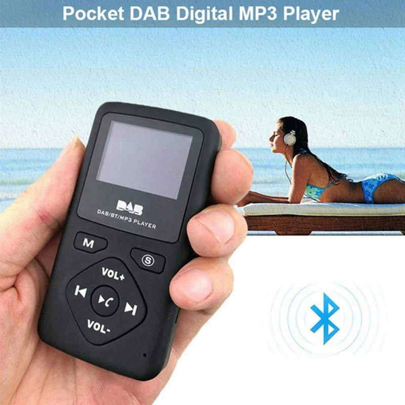 휴대용 FM DAB 디지털 블루투스 라디오, 개인 포켓 FM 미니 라디오, MP3 플레이어, 마이크로 USB, 가정용 고품질