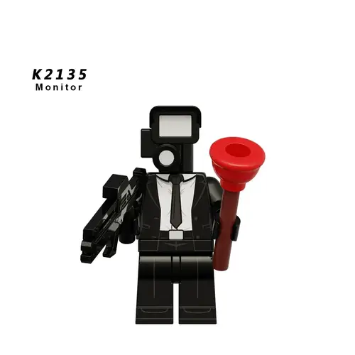 New KDL SWAT Skibidi Toilet Man Figures Anime Block Toys TvMan Titan Cameraman Speakerman Bricks Model Toy Birthday Gift - Image 38