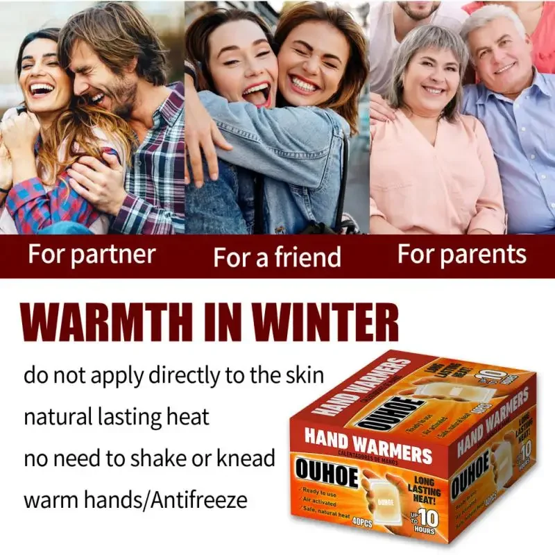 Disposable Hand Warmer Pack Multifunctional Hand Toe Warmers Adhesive Heat Pack Safe Self-heating Cold-proof Warming Patch