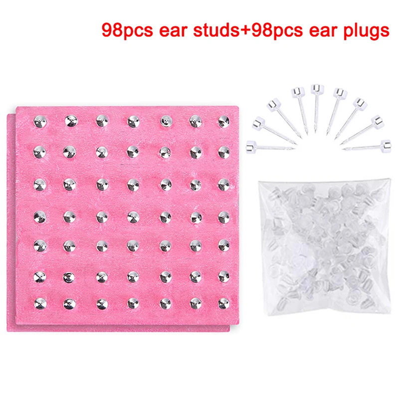 Gun Piercing Professional Stainless Steel Body Navel Ear Nose Piercing Gun With 98pcs Ears Studs Tool Kit Jewelery piercing jewelry,body piercing jewelry,body jewelry,ear piercing jewelry,ear studs,ear piercing tool,nose piercing gun,body piercing kit,piercing tool
