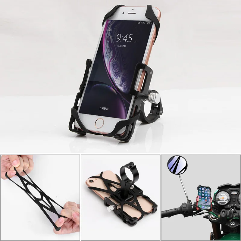 Supporto Telefono Per Bici GUB G-81 - Regolabile In Alluminio Per Manubrio