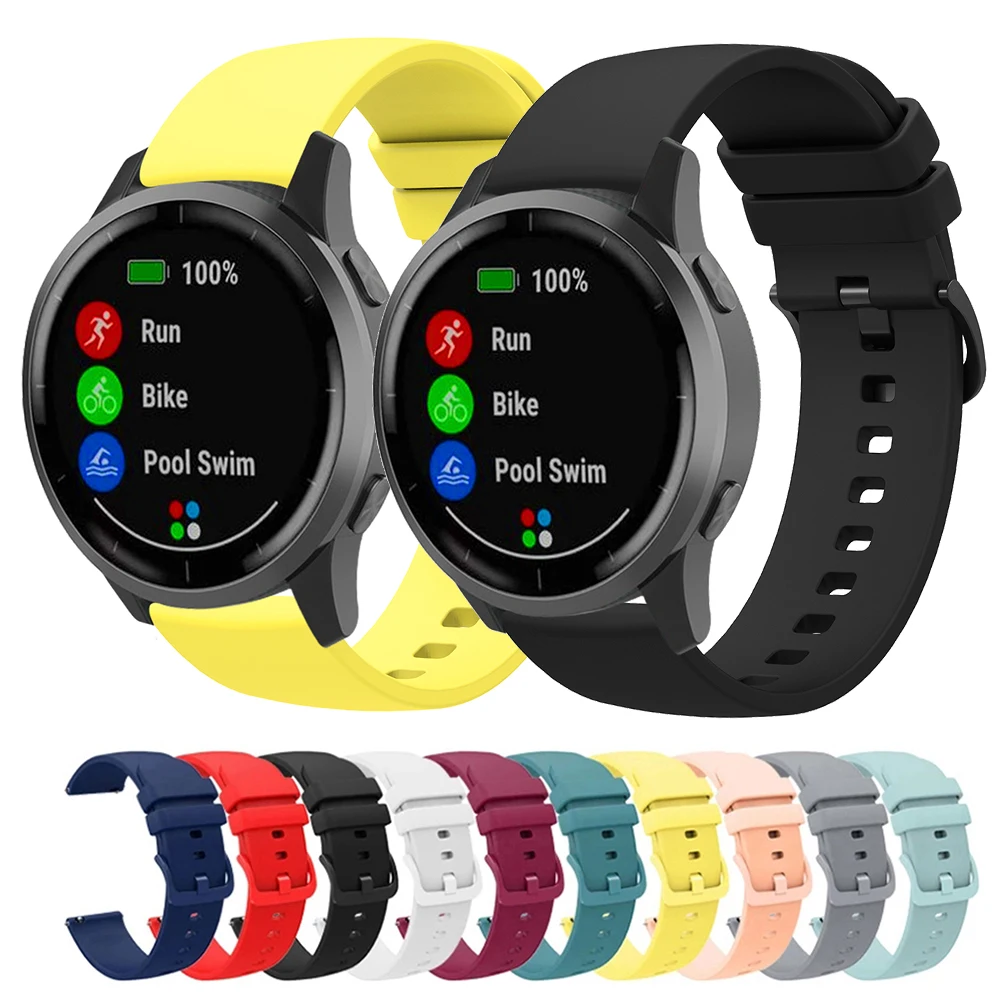 Versatile Silicone Watch Strap - Multiple Sizes Available