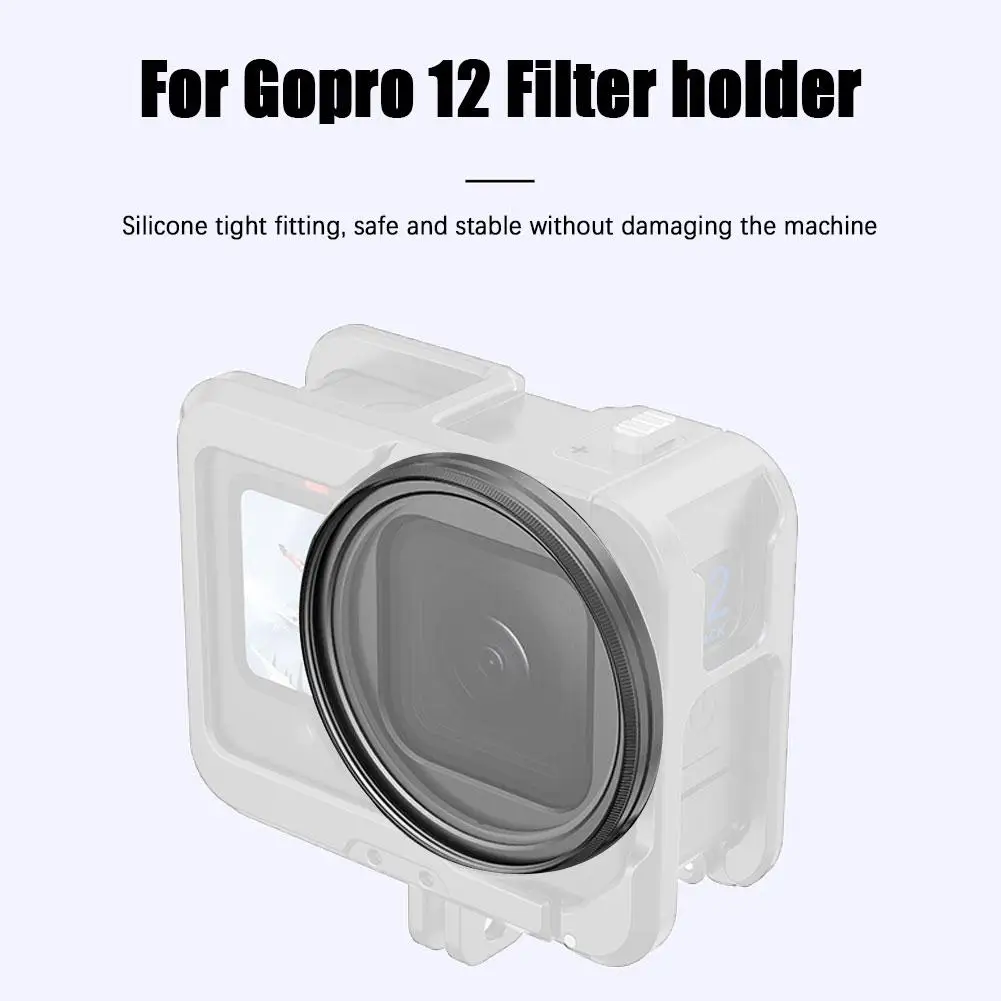 GoPro12 필터 거치대 스포츠 카메라 보호용 49mm 필터 프레임, 금속 재질 M6F5 와 호환 가능