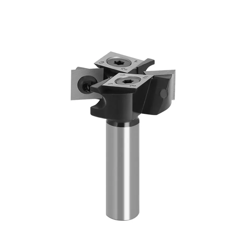 

1PC 4 flutes wood Router Bit with Milling Cutter Cemented Carbide Woodworking Bits Insert-Style Spoilboard indexable