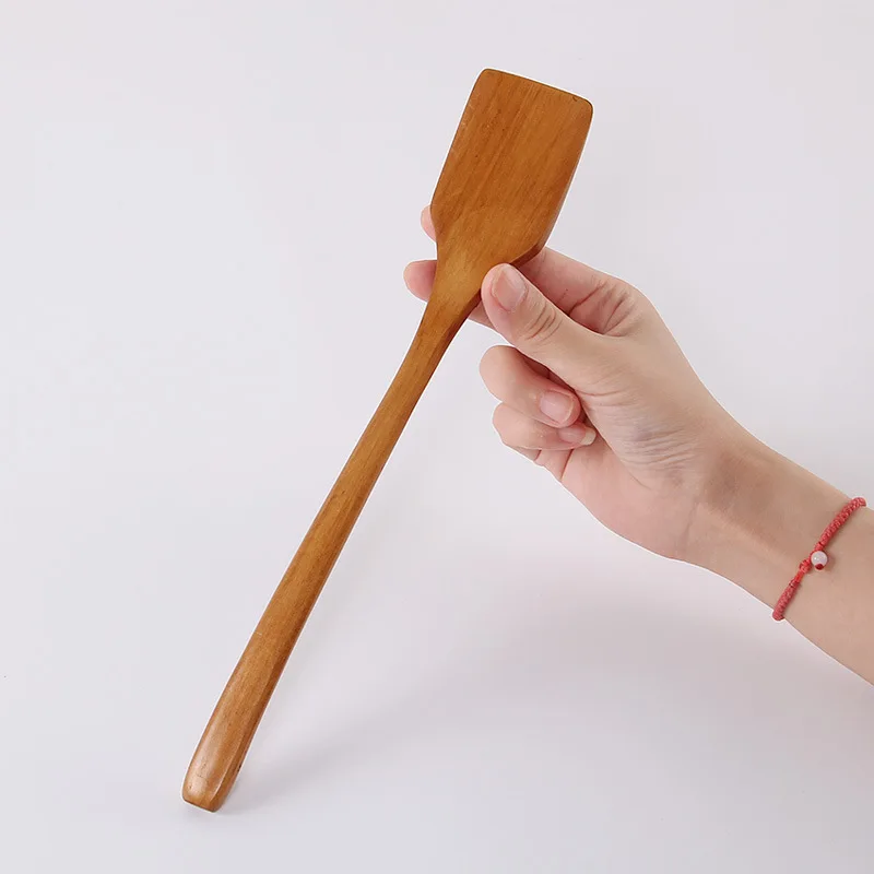 Mini Small Kitchen Wooden Spatula Heat Resistant Shovel Cooking Spoon Pan Rice Spoon Kitchenware Non-Stick Pan Bamboo Shovel cooking spatula kitchen cooking utensils