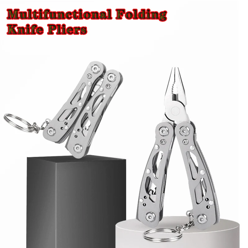 Stainless Steel Folding Multi-Tool Pliers for Camping & Survival 2