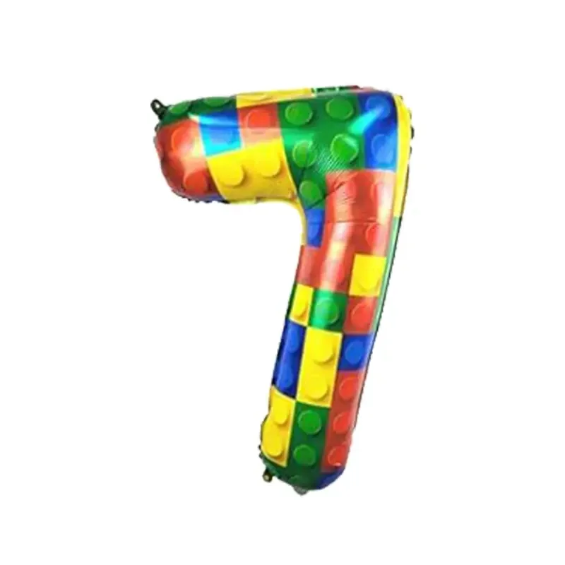 Bausteine Thema Geburtstag Party Dekoration Geschirr Tasse Kuchen Topper Ballon Hintergrund Tischdecke Banner Für Party Liefert – Detail 36