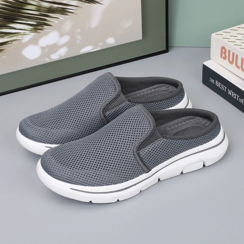 Große Größe 47 48 49 halbe Schuhe für Männer Frauen Unisex Hausschuhe Sommer lässig Mesh Slip on Schuhe Bestseller für Drops hipping – Detail 18