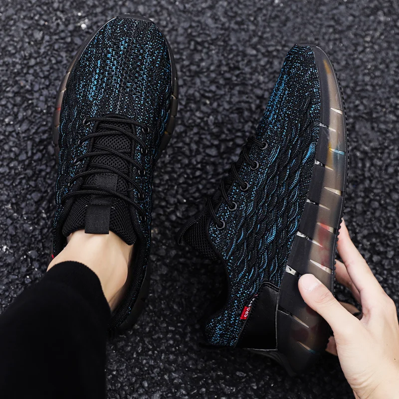 Scarpe da ginnastica sportive da corsa e da passeggio per uomo Scarpe da ginnastica con punta in acciaio Scarpe da ginnastica da esterno atletiche leggere con lacci_voghion.com