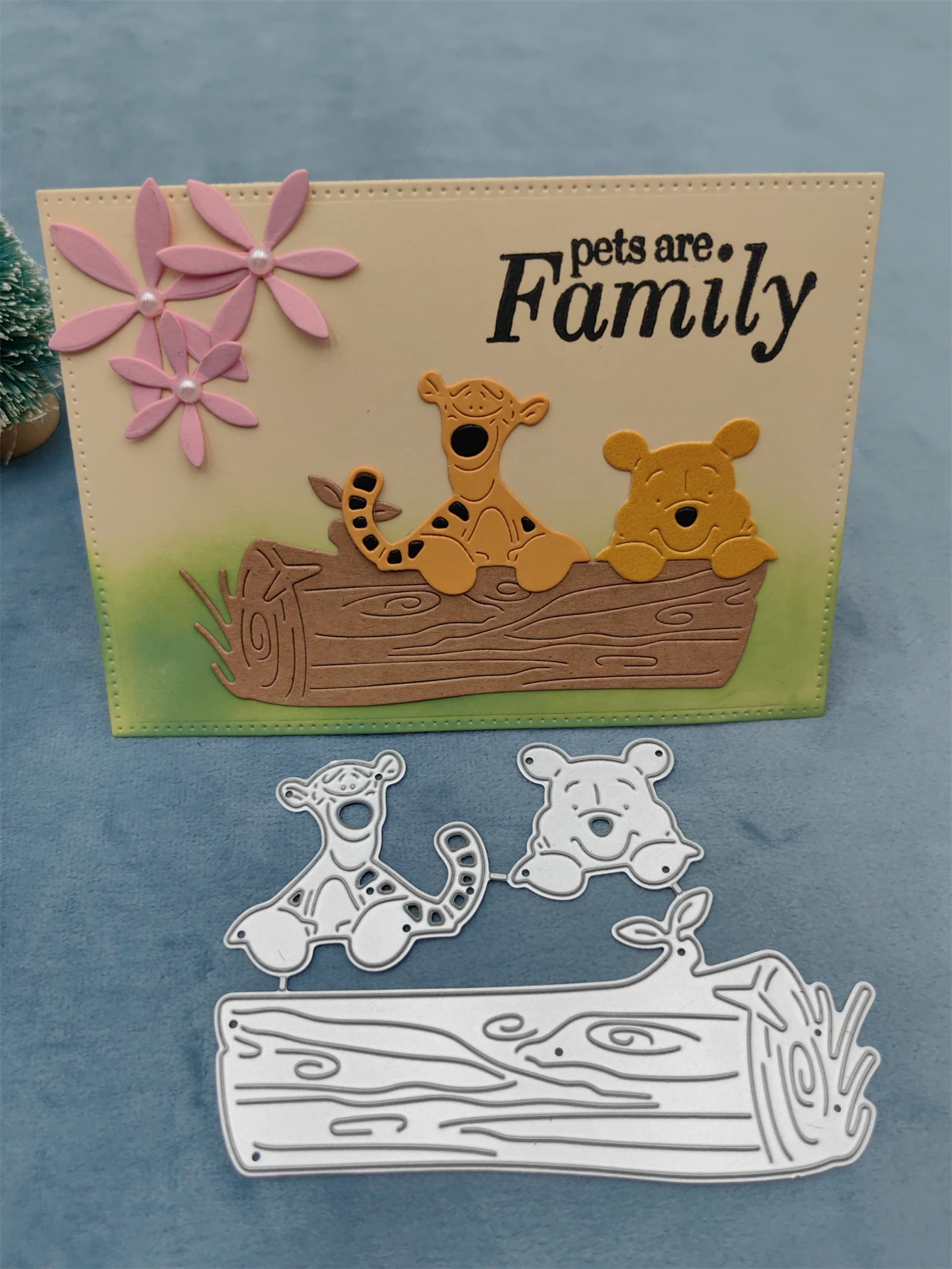 Winnie The Pooh New Metal Cutting Dies For Scrapbooking Album Fai Da Te Cartella Di Goffratura Paper Card Maker Template Stencil