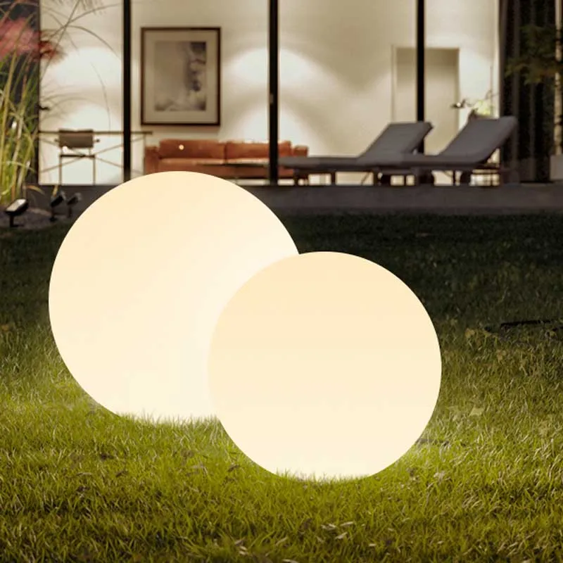 LED Vibrant Light Ball Nursery Night Lamp Garden Lights Ball Waterproof P65 Warm White for Outdoor Decor Pathway Patio Yard Lawn 5
