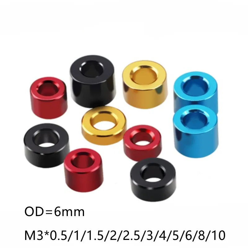 10-20pcs/lot Aluminum flat washer M3 M4 M5 M6 M8 M10 Multi-Color colourful Anodized Aluminum Flat Gasket washer for RC part aluminum flat washer