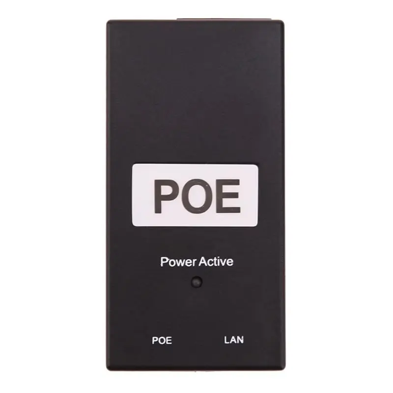 Precisionn POE 전원 인젝터 48V 1A 데스크탑 이더넷 어댑터 IEEE802.3Af/At 100Mbps 전원 공급 네트워크 장치용
