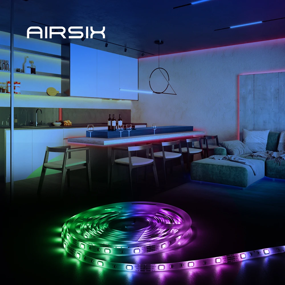 Светодиодные ленты WIFI Светодиодный светильник Bluetooth RGB 5050 SMD 2835 Гибкий 30 м 25