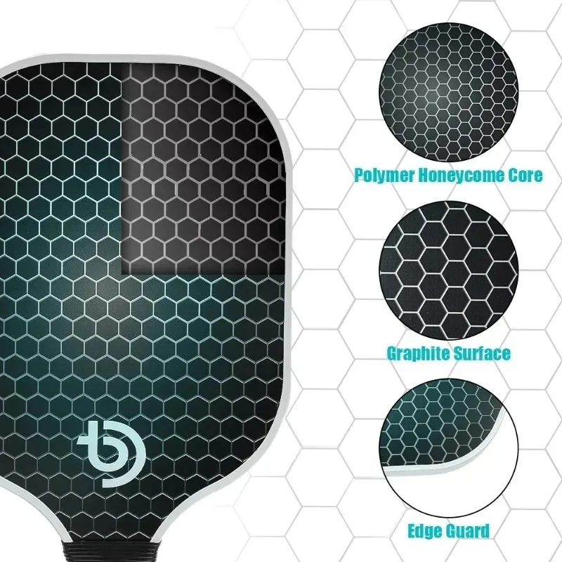 Pickleball Paddles USAPA Approved Set Rackets Honeycomb Core 4 Balls Portable Racquet Cover Carrying Bag Gift Kit Indoor Outdoor