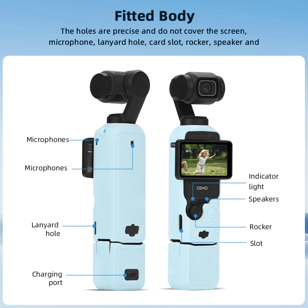 Silicone Protective Camera Case for DJI OSMO Pocket 3