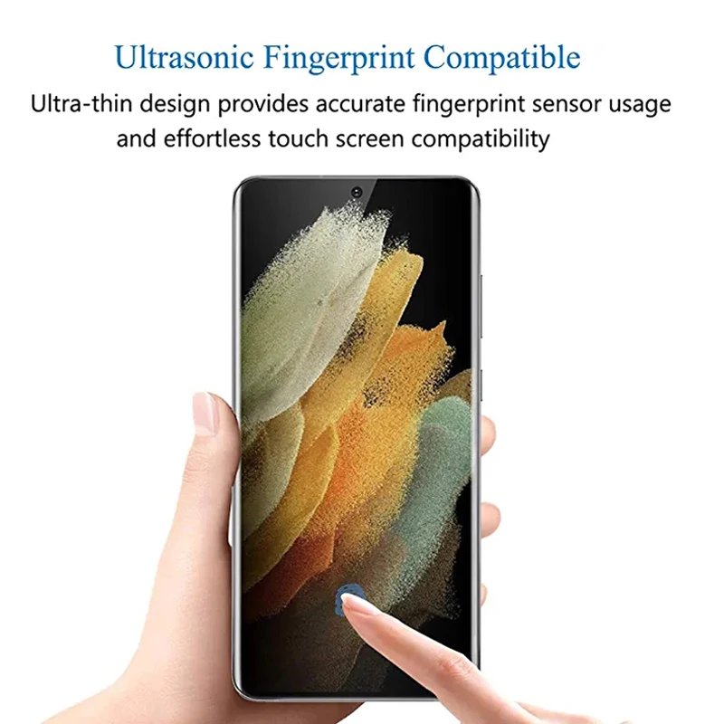 Privacy Screen S21 Ultrasonic Fingerprint Sensor 3Pcs Anti Spy