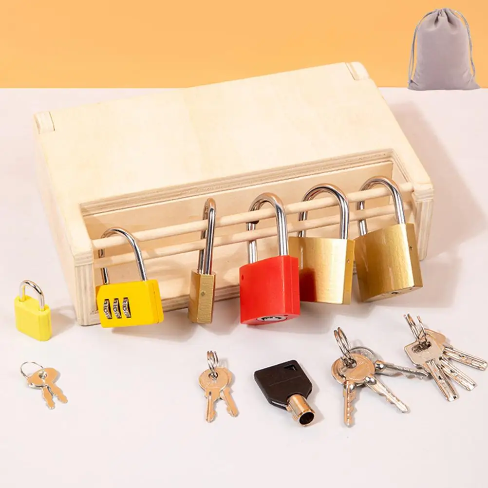 Keys and Locks Learning Toys Early Education Holding Box Educational Child Toddler