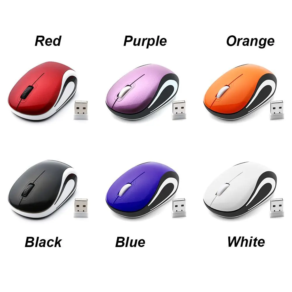 Compact Wireless USB Mouse - Portable Optical Device for Gaming and Everyday Use