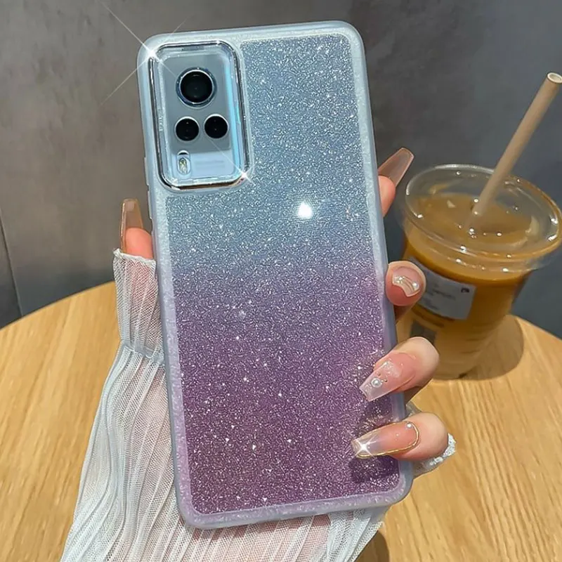 Capa de silicone macio brilhante para Vivo V29E V29 Y78 Y36 Y02 Y16 Y35 Y51 Y31 Y22 Y21 S Y33s Y53s_voghion.com