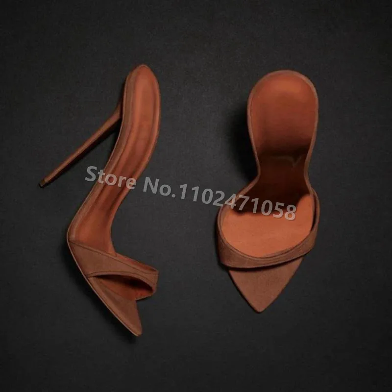 

Fashion Catwalk Summer Peep Toe Thin Heels Women Slippers Ladies Narrow Band Slingback Sandals Female Summer Hight Heels Shoes