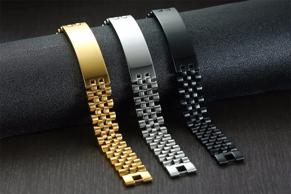 EDLE ARMBAND, MÄNNER ROLLIE KETTE LINK ARMBÄNDER EDELSTAHL ARMBAND ARMBAND MÄNNER LUXUS BAND SCHMUCK – Detail 20