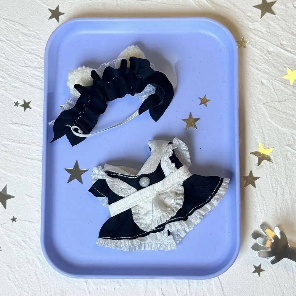 1 Set Princess Skirt 10cm Cotton Doll's Clothes Strap Pants Toy Accessories Cotton Doll Outfit Dress Mini Multi Color