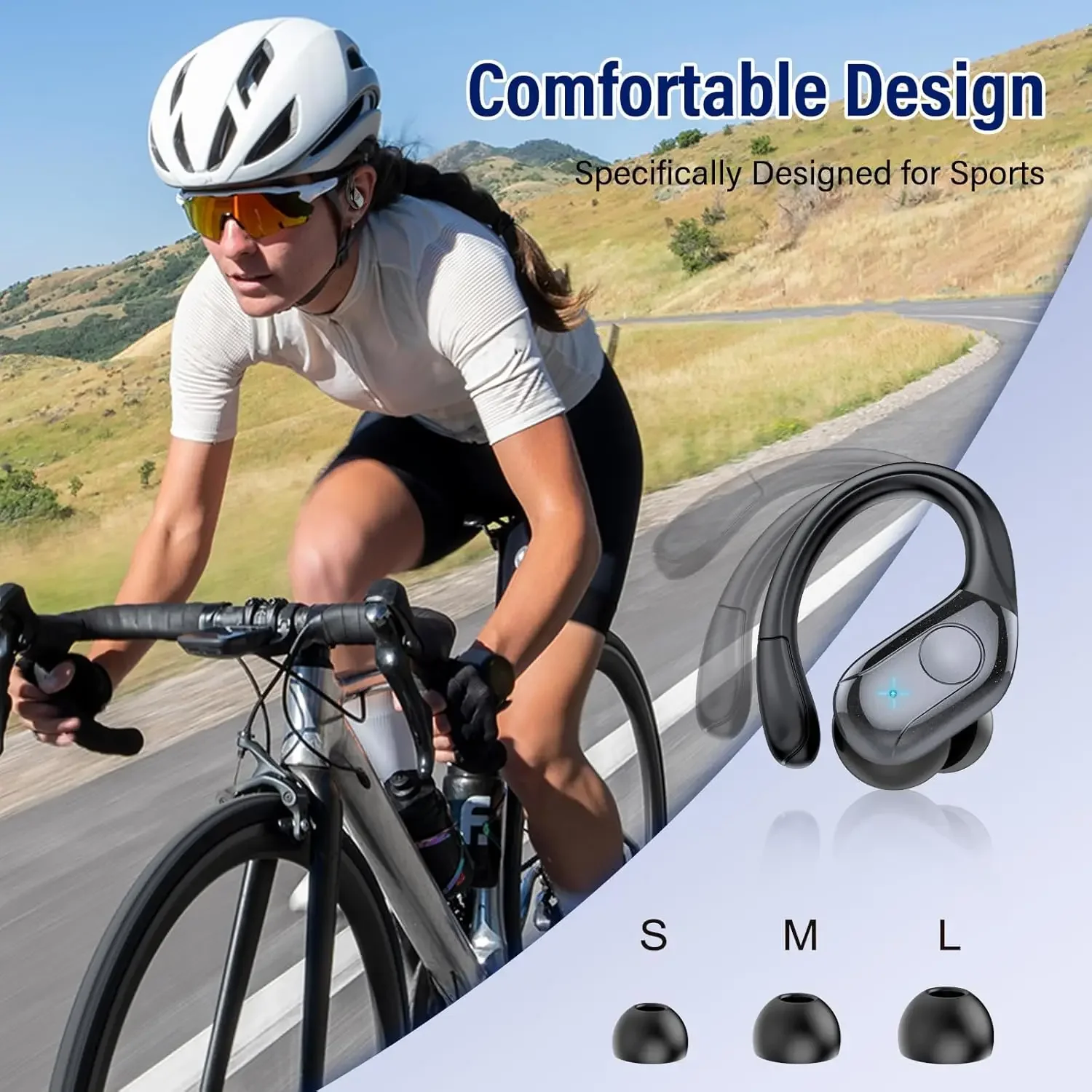New T12 Wireless Earbuds Bluetooth Headset 75Hrs Sport