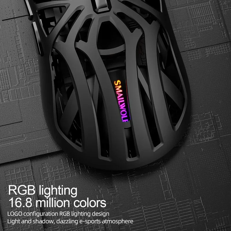 Hollow Out Ergonomic Design Bluetooth wireless 2.4g gaming mouse triple-mode lightweight e-sports gaming 1K return rate Computer