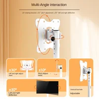 Adjustable Mobile TV Stand-360° Rotating Floor Mount for 10-42" OLED/LED Screens,Portrait/Landscape Switch, 88lbs VESA 200x200mm - Image 3