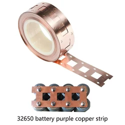 5m 2P Copper Strip 0.2mm Thickness 32650 32700 Lifepo4 Battery Connection Piece for 32650 32700 Battery Diy Pack Solar Cell
