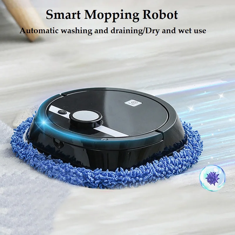 Smart Mopping Robot Sweep Cleaner 3600mah Dry And Wet Washing Cloth Scrubber Machine For Floor