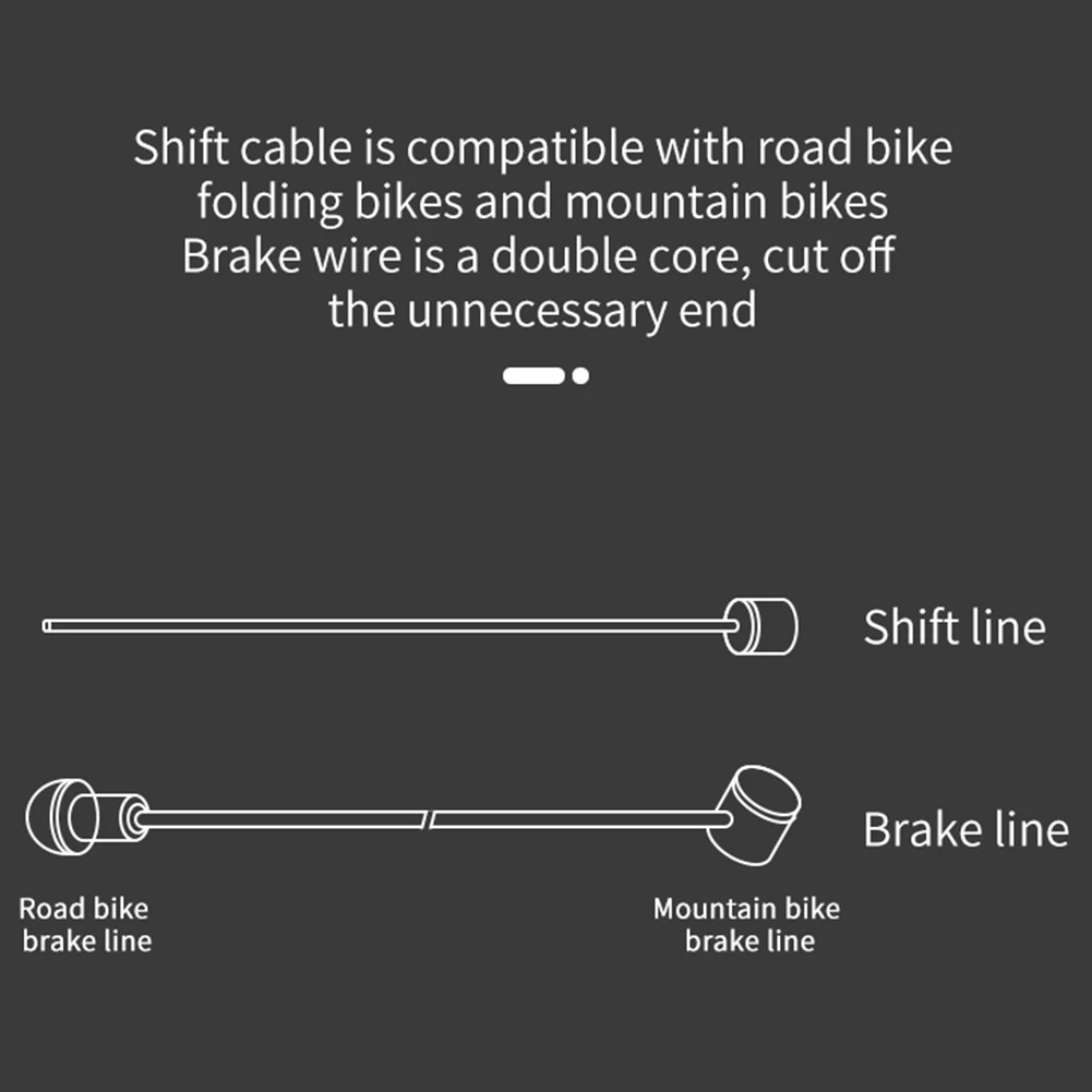 MUQZI MTB Road Bike Brake Cable Shift Line Set Universal Bicycle Shift Gear For MTB Bike Road Brake Cable Kit Derailleur Set