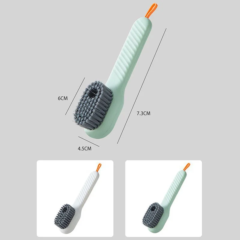Multifunction Automatic Soap Liquid Adding Shoe Brush Soft-bristled Clothes Brush Clothing Board Soap Dispenser