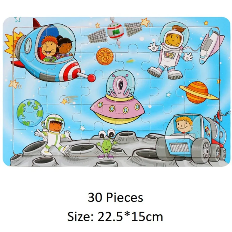 Wooden Jigsaw 3d Puzzle Kids Cartoon Animal Vehicle Puzzles Game Baby Early Learning Educational Toys 30 Piece wooden jigsaw puzzles,jigsaw puzzles,wooden puzzle toys,educational puzzles