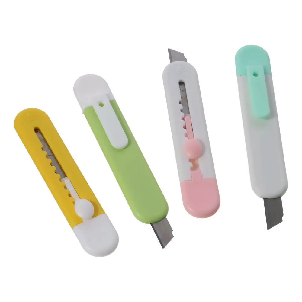 Durable Plastic/Metal Small Box Opener 3.66*0.74 Inch Candy Colored Unboxing Device Cloud Pattern Express Opener Office