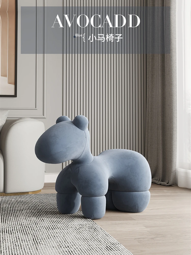 

Стул детский, с сиденьем в виде пони, из фиброармированного стеклопластика, голубого цвета