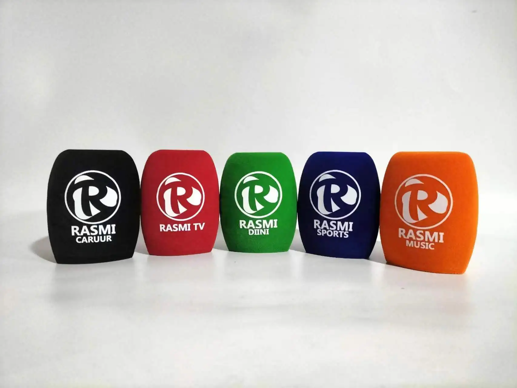 플로킹 마이크 커버 인쇄 로고 마이크, 커스텀 로고 윈드 스크린, 커스텀 윈드 핸드 헬드 마이크 스폰지, 야외용, 1 개