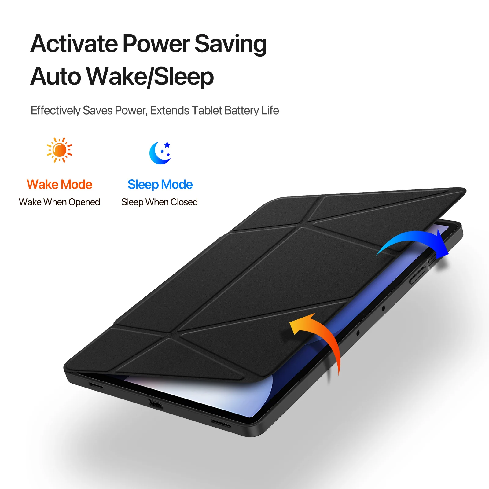 Premium Tablet Case with S Pen Holder and Multi-angle Support
